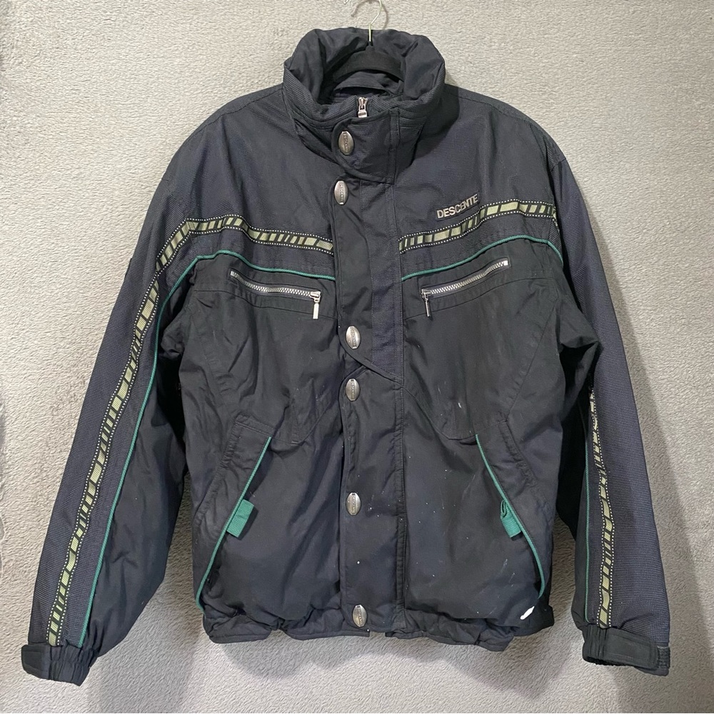 Vintage Descente Ski Jacket Men’s Sz XL Black Japan Snowboard
